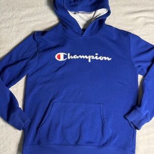 Champion Hoodie‎ Youth XL Blue Jacket Pullover Kids Boys Sweatshirt